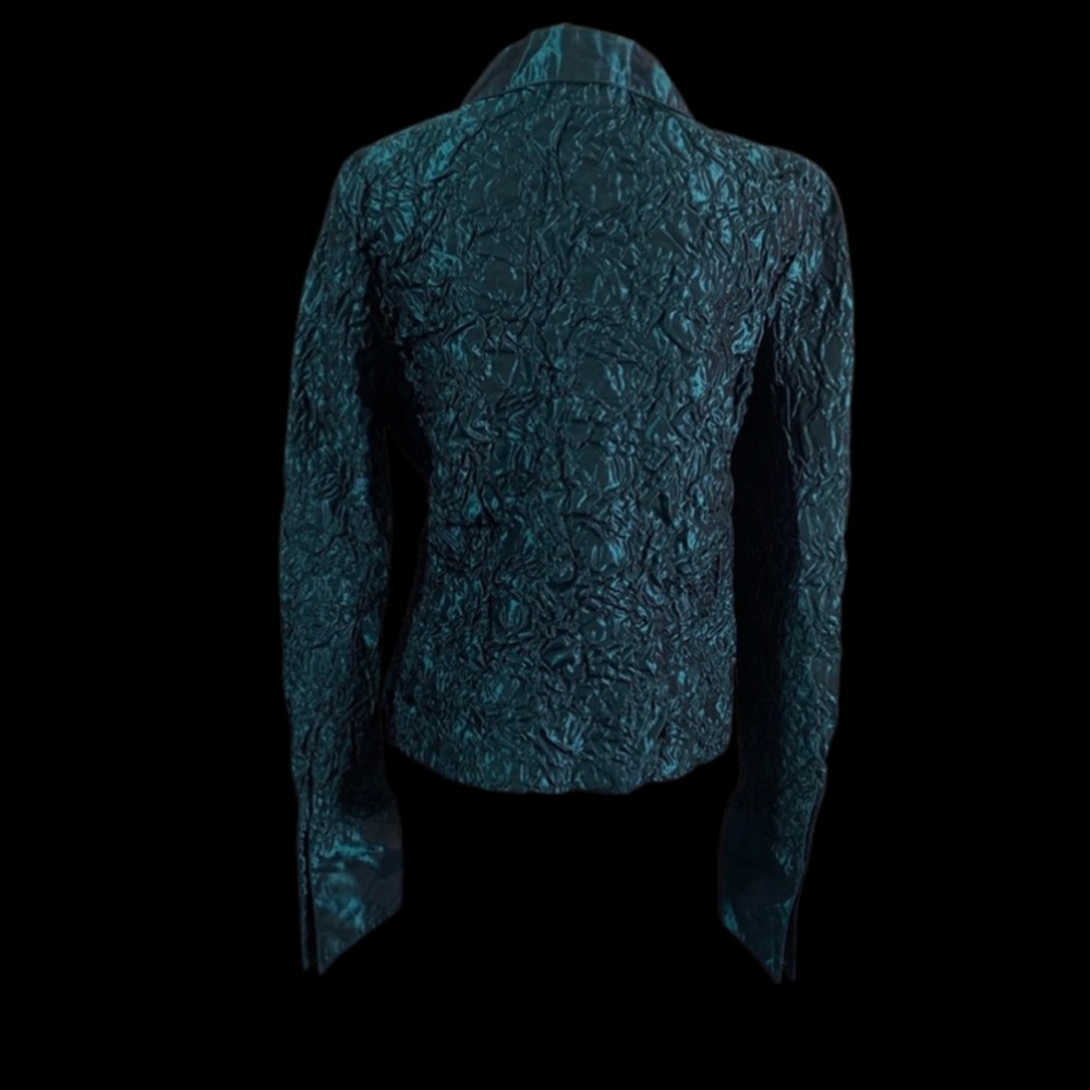JS Collection Byron Down Shirt Top Blue-Green SZ14